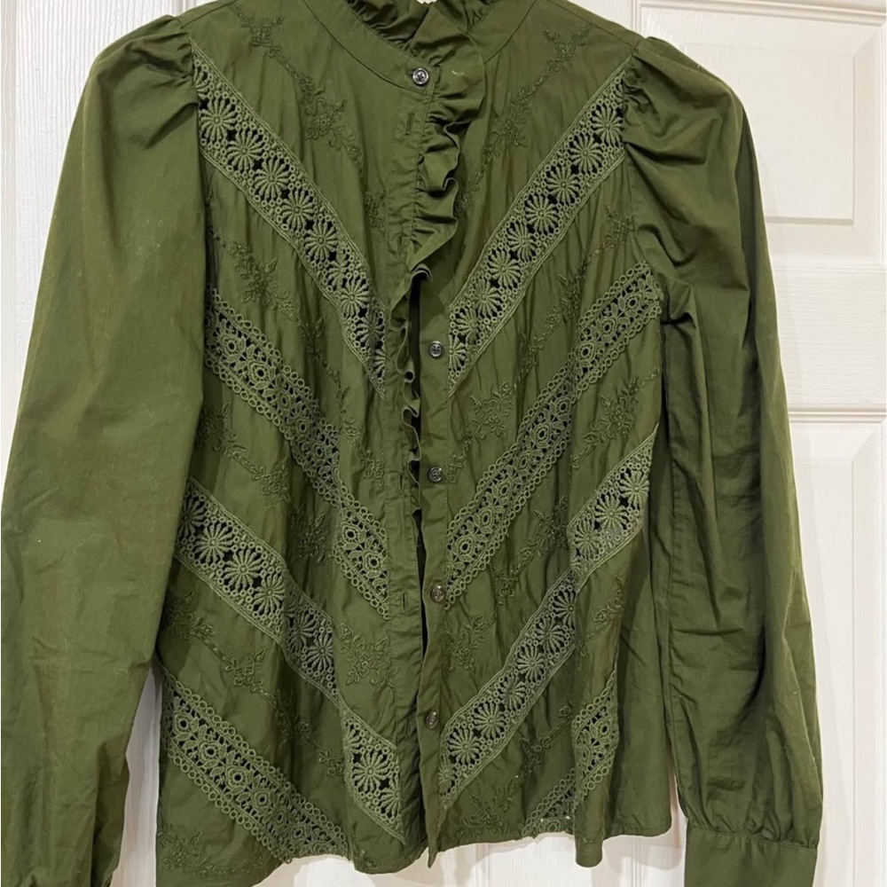 Sezane Lou perfect green 34